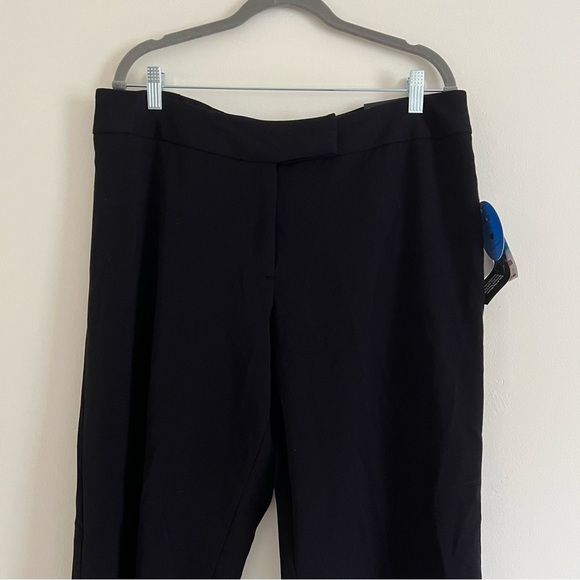 Style & Co.Julie Womens Straight Leg  Black Pants 16P Business Casual Stretch - Picture 2 of 16